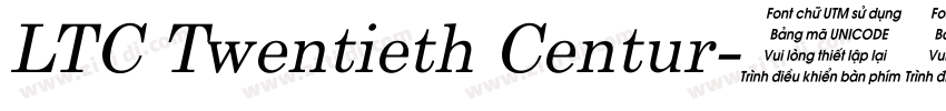 LTC Twentieth Centur字体转换